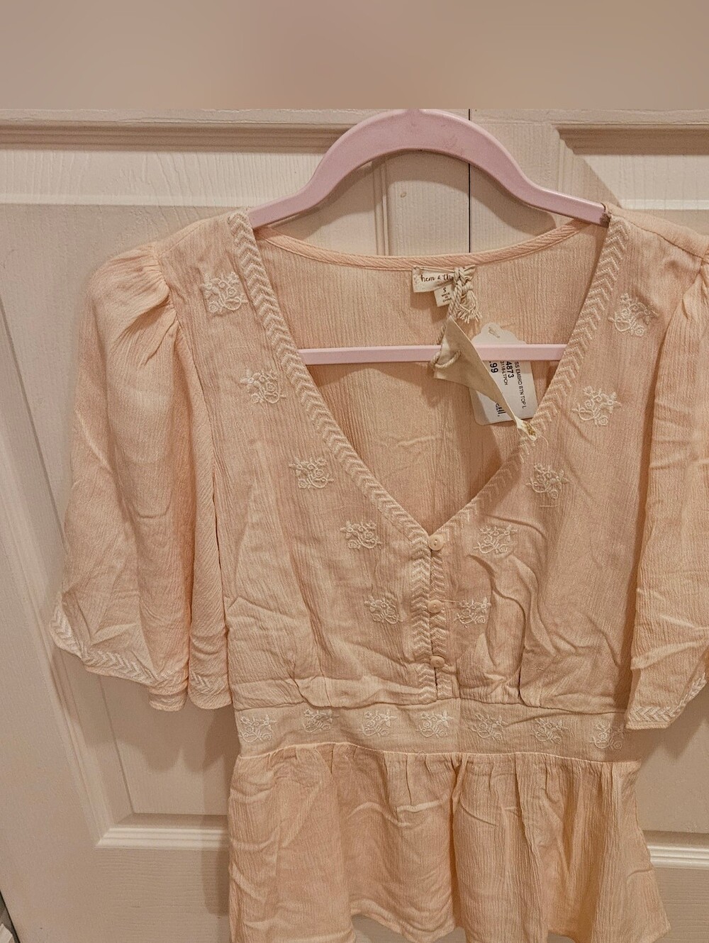 Hem & Thread Blouse, NEW - Picture 2 of 4